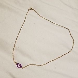 Bauble Bar initial 'G' necklace